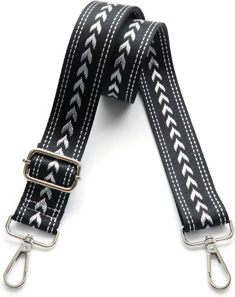 S-Jacorry Purse Strap Replacement Crossbody Wide Shoulder Strap Adjustable Canvas Straps Handbag Strap Replacement Belts - Image 1